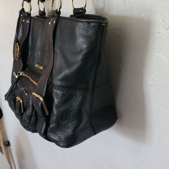 Michael Kors Large Leather Austin Bag in Black - Picture 4 of 15